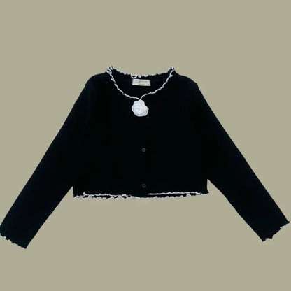 針織花花長袖上衣🌸