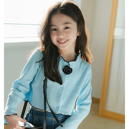 針織花花長袖上衣🌸