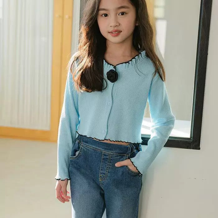 針織花花長袖上衣🌸