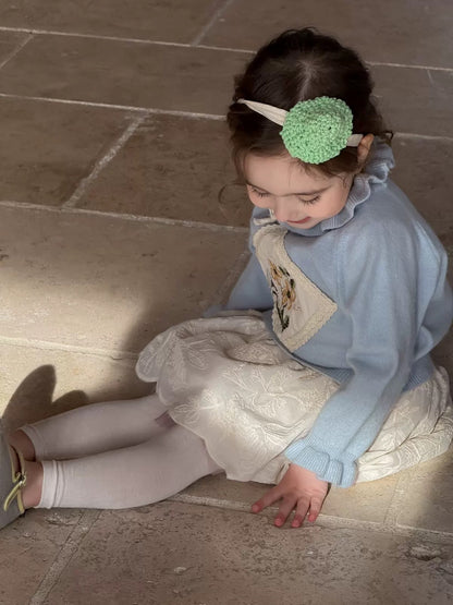 鬆緊花花刺繡半身裙🎀