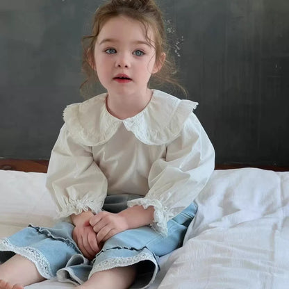 荷葉領長袖上衣🍑