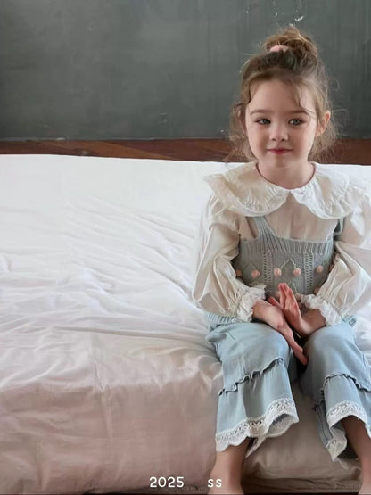 荷葉領長袖上衣🍑