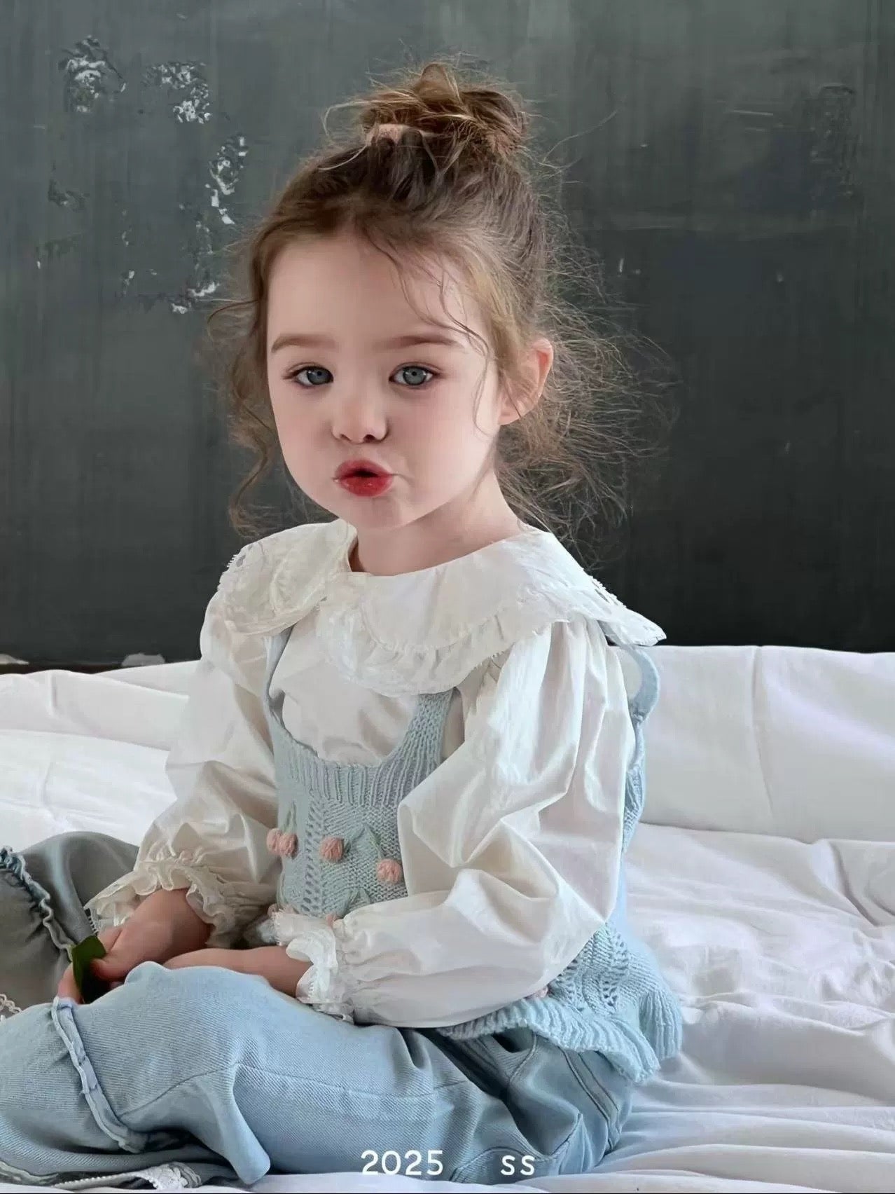 荷葉領長袖上衣🍑