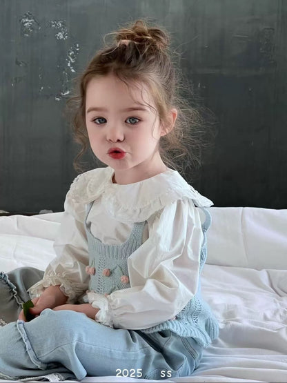 荷葉領長袖上衣🍑