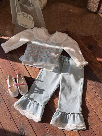 荷葉領長袖上衣🍑