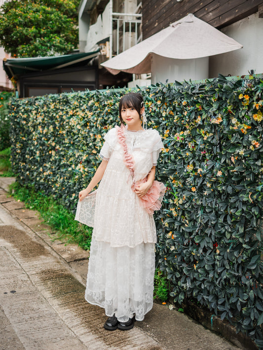 日系蓬蓬玫瑰花長裙🌸