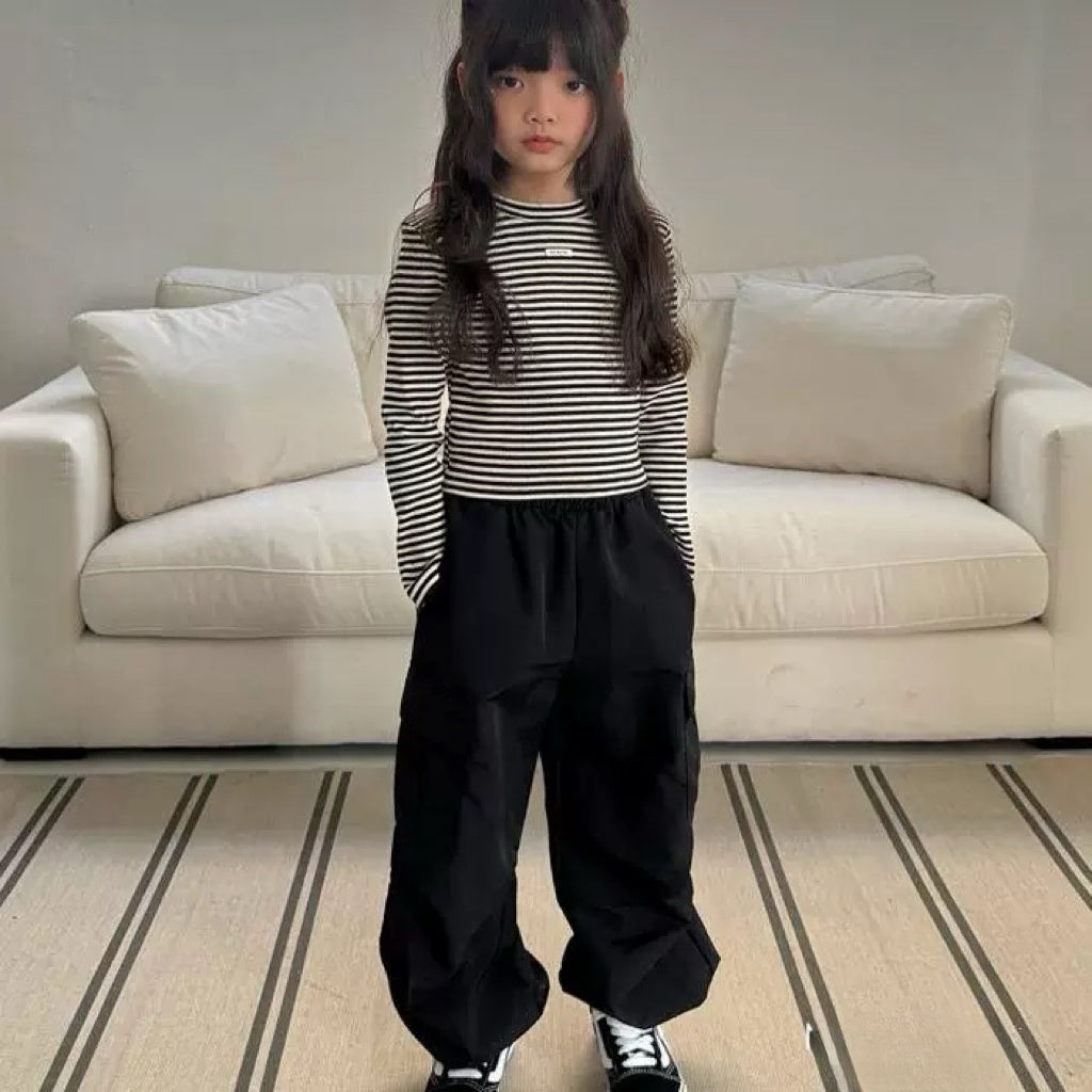 鬆緊工裝長褲👖