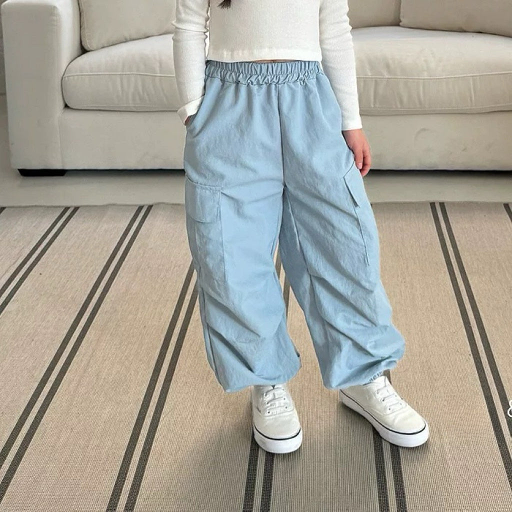 鬆緊工裝長褲👖