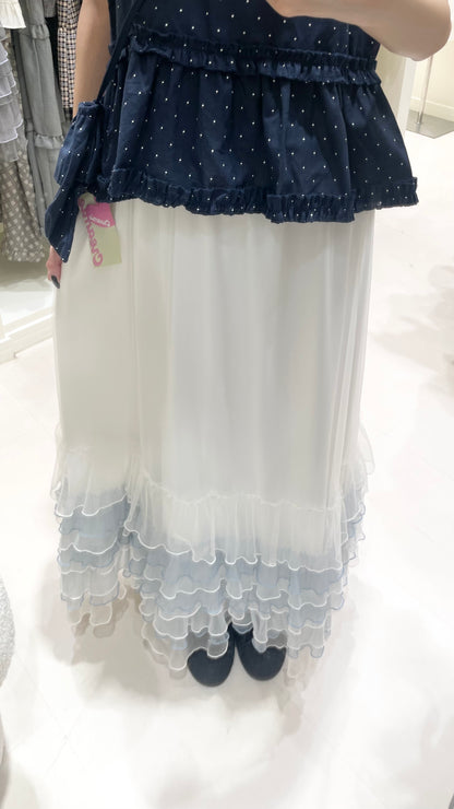 波點背心搭莎莎長裙☁️