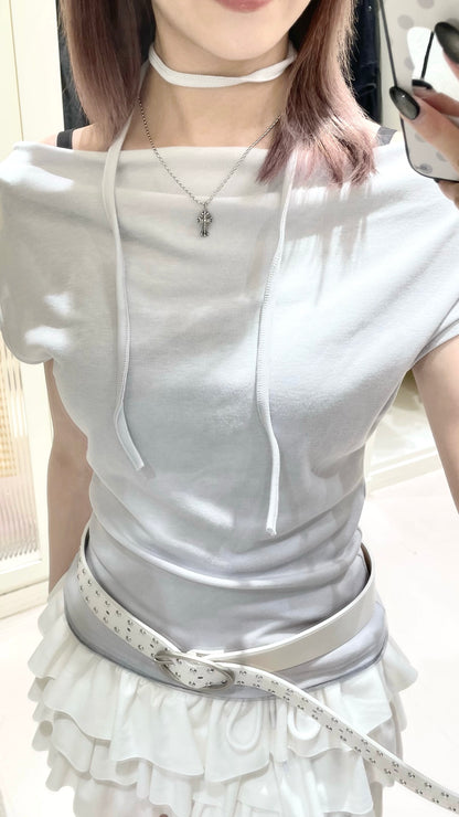 慵懶風露肩套裝🐰