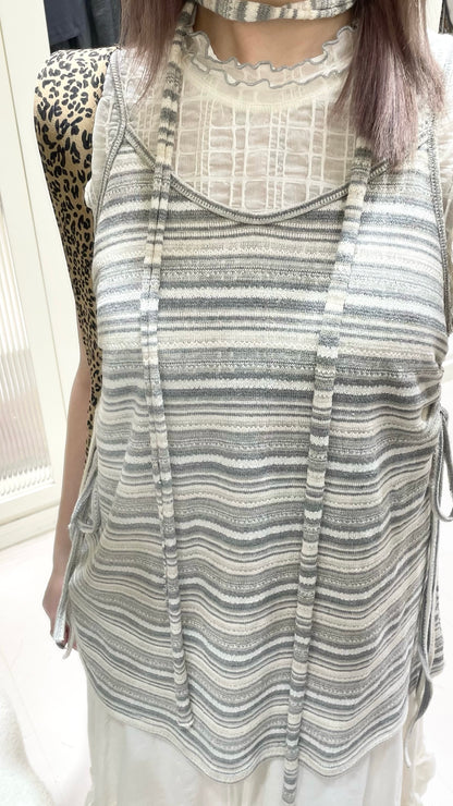 日系吊帶背心套裝🍒🖤