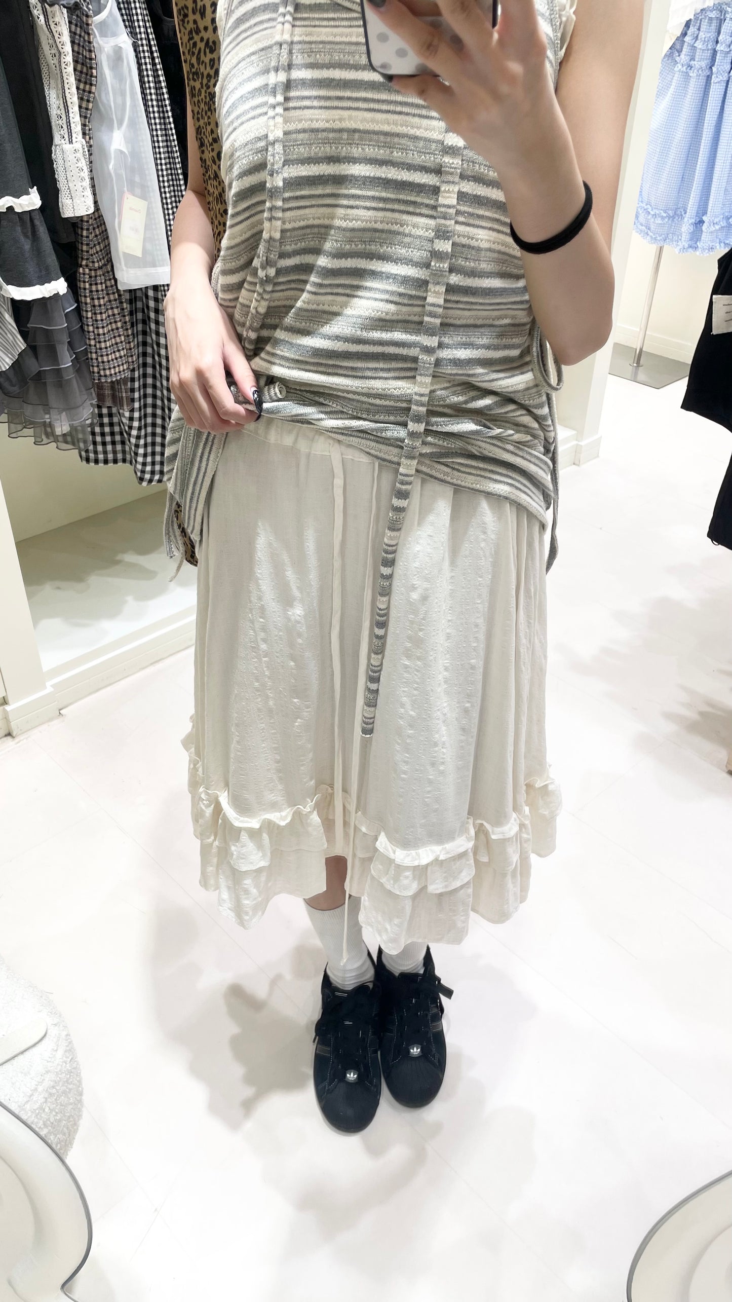 日系吊帶背心套裝🍒🖤