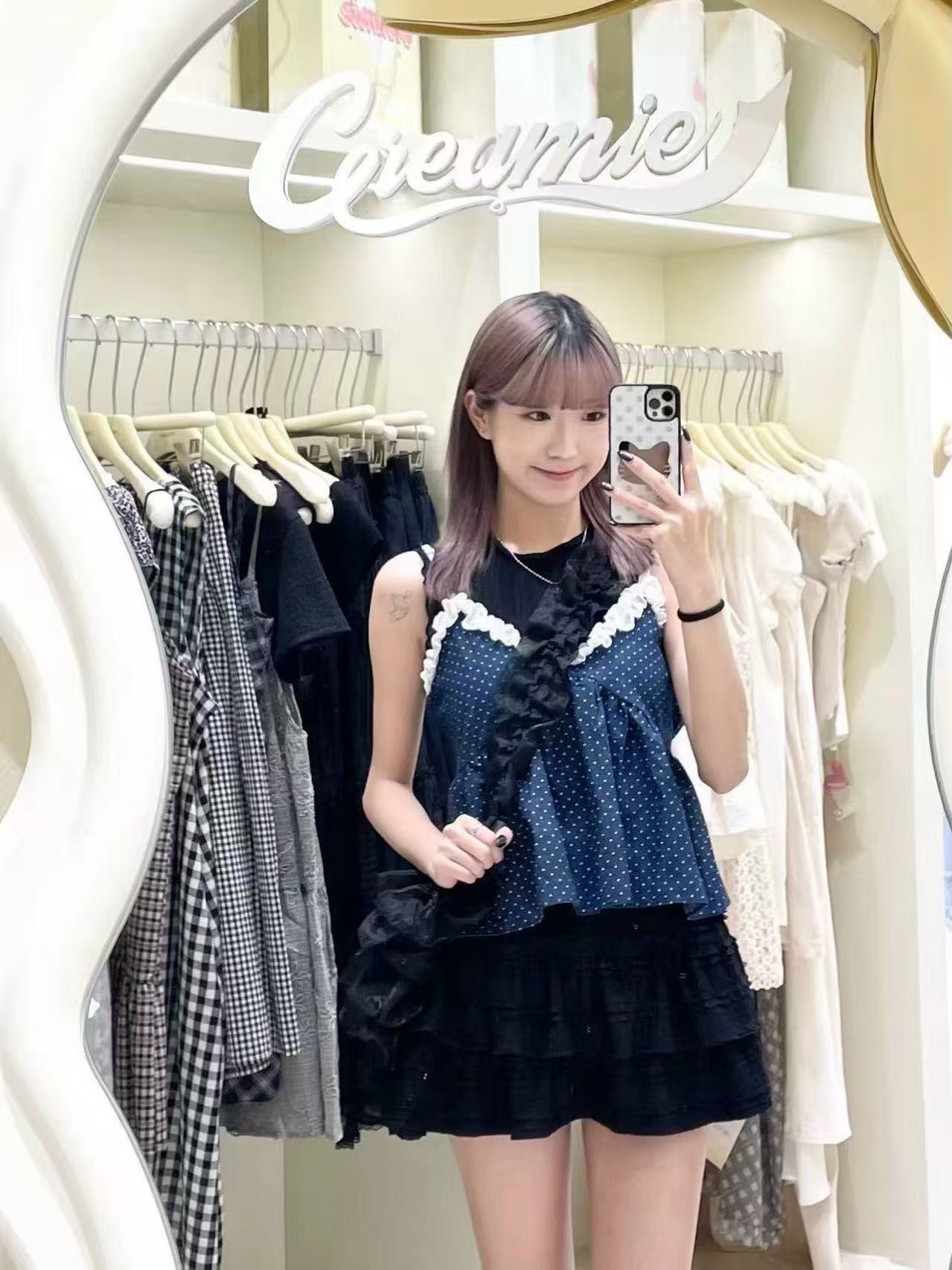 日系Ruffle波點套裝🍯