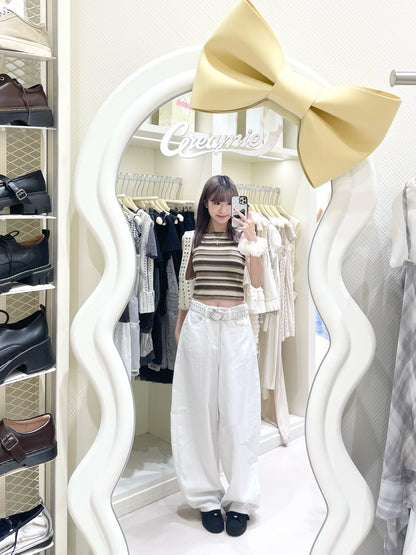 復古撞色背心套裝🥯