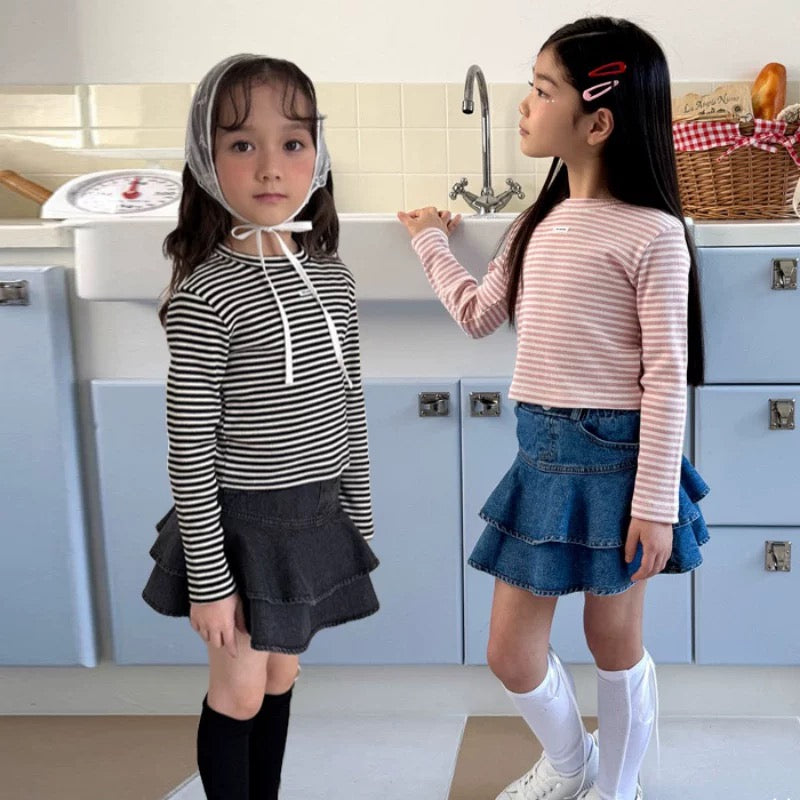 圓領條紋長袖上衣🔖