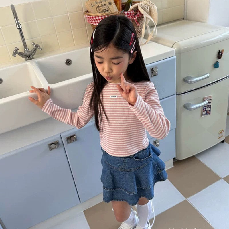 圓領條紋長袖上衣🔖