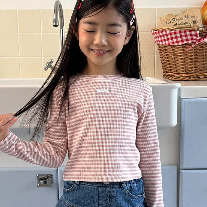 圓領條紋長袖上衣🔖