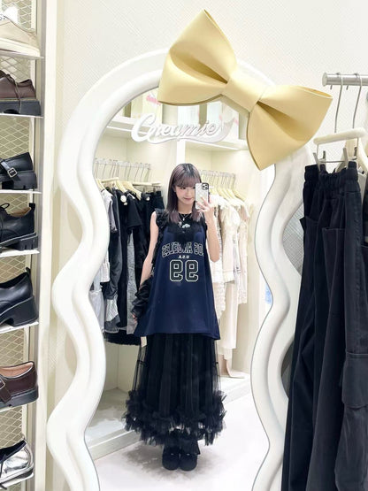 韓系吊帶球衣套裝🎧