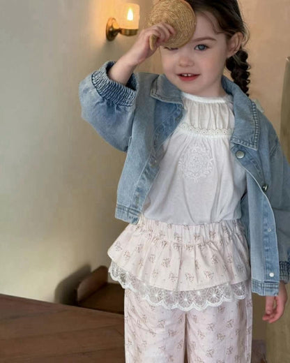 淨色花邊娃娃上衣🌷