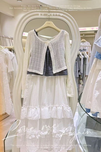 針織吊帶蛋糕連身裙🍁✨