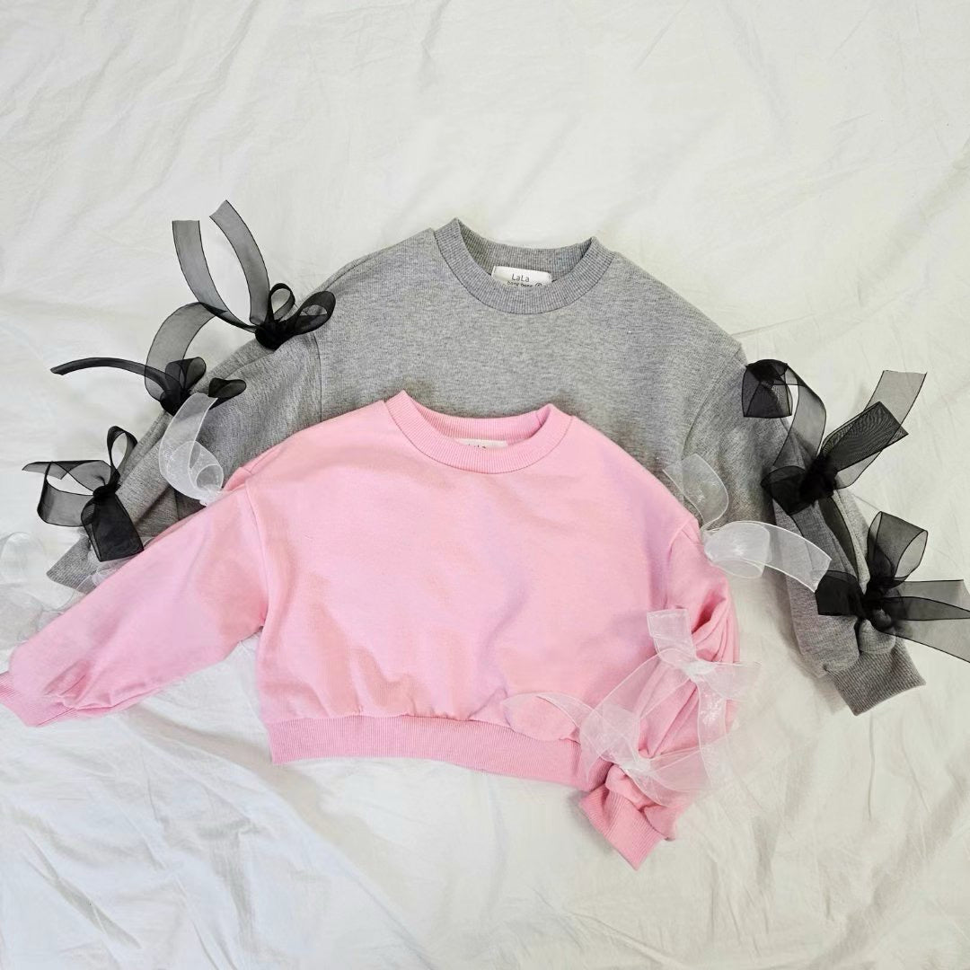 淨色蝴蝶結衛衣💕