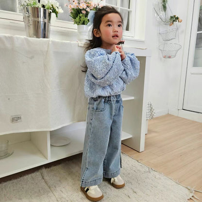 鬆緊牛仔長褲🔖