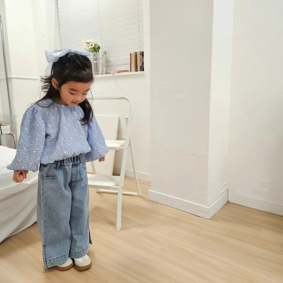 鬆緊牛仔長褲🔖