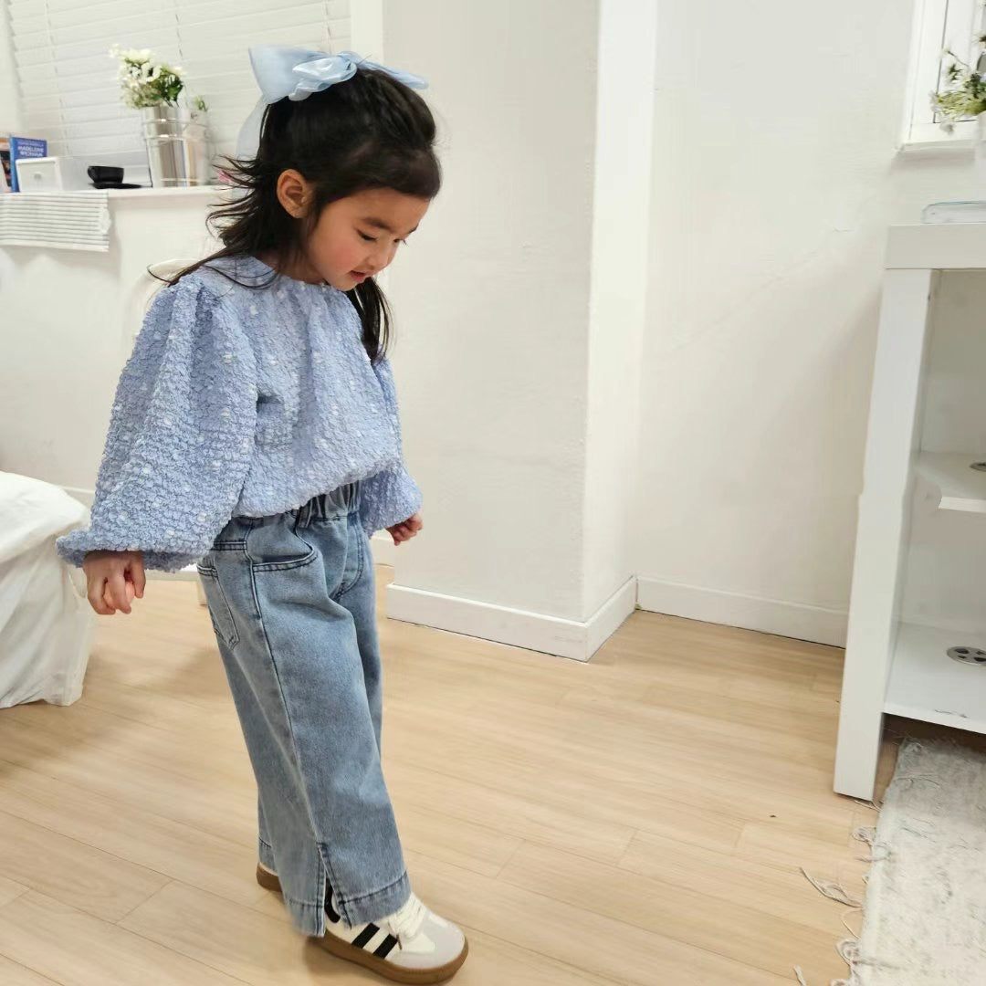 鬆緊牛仔長褲🔖