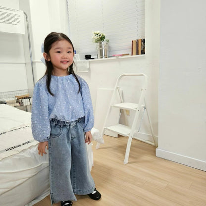 鬆緊牛仔長褲🔖