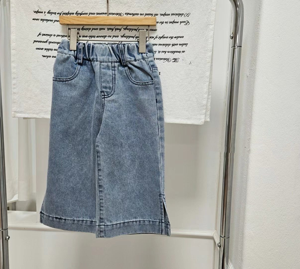 鬆緊牛仔長褲🔖