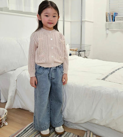 針織鏤空扣鈕毛衣🧶