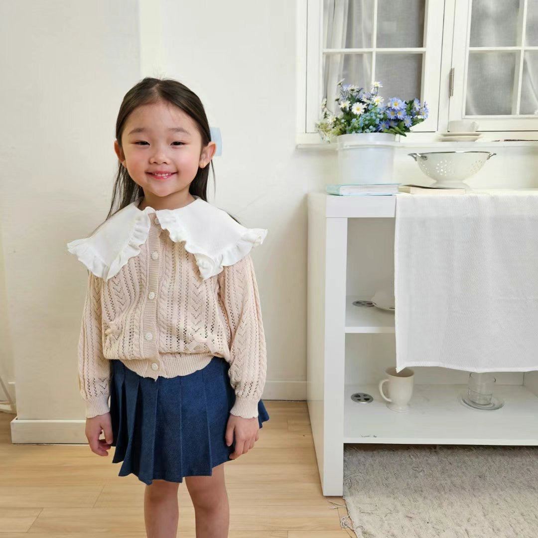 針織鏤空扣鈕毛衣🧶