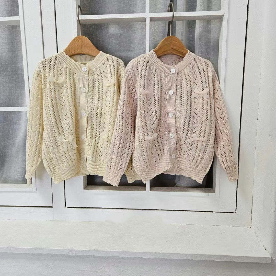 針織鏤空扣鈕毛衣🧶