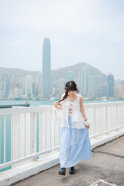 夏日必備！日系繽紛白兔背心🐰