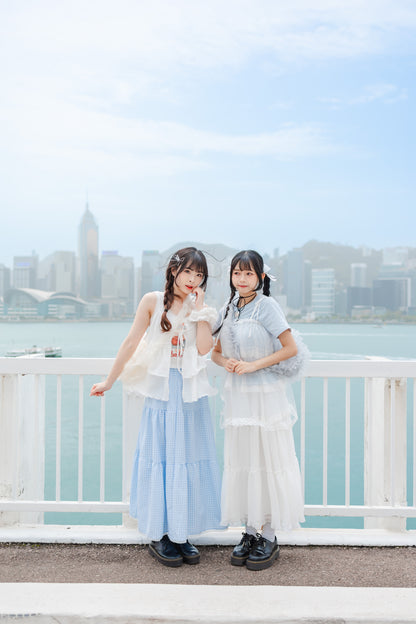 夏日必備！日系繽紛白兔背心🐰
