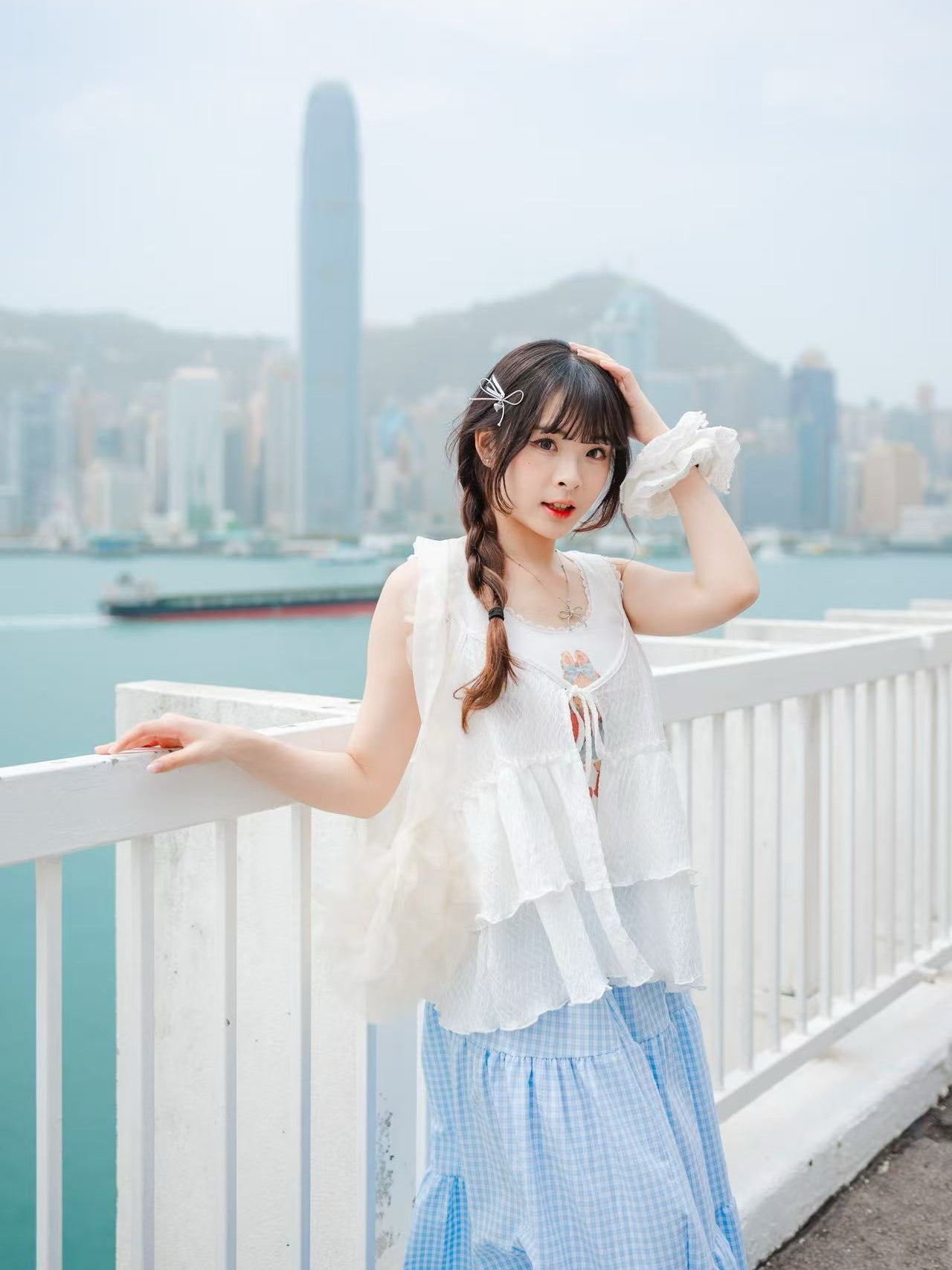 夏日必備！日系繽紛白兔背心🐰