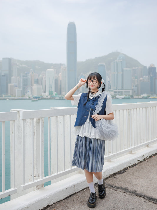 學院風格仔5分裙✨