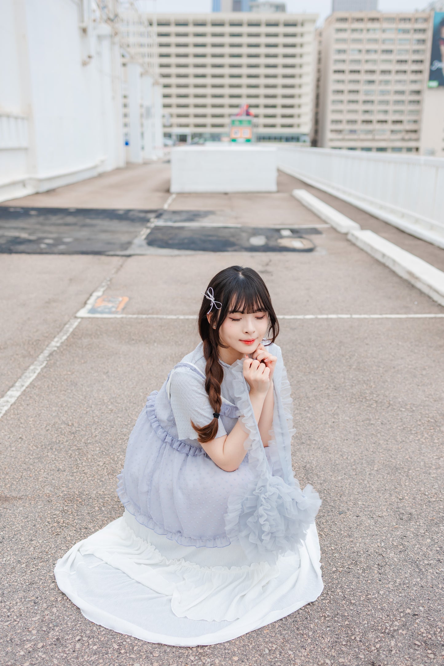 棉花糖Ruffle花邊打底上衣🩵