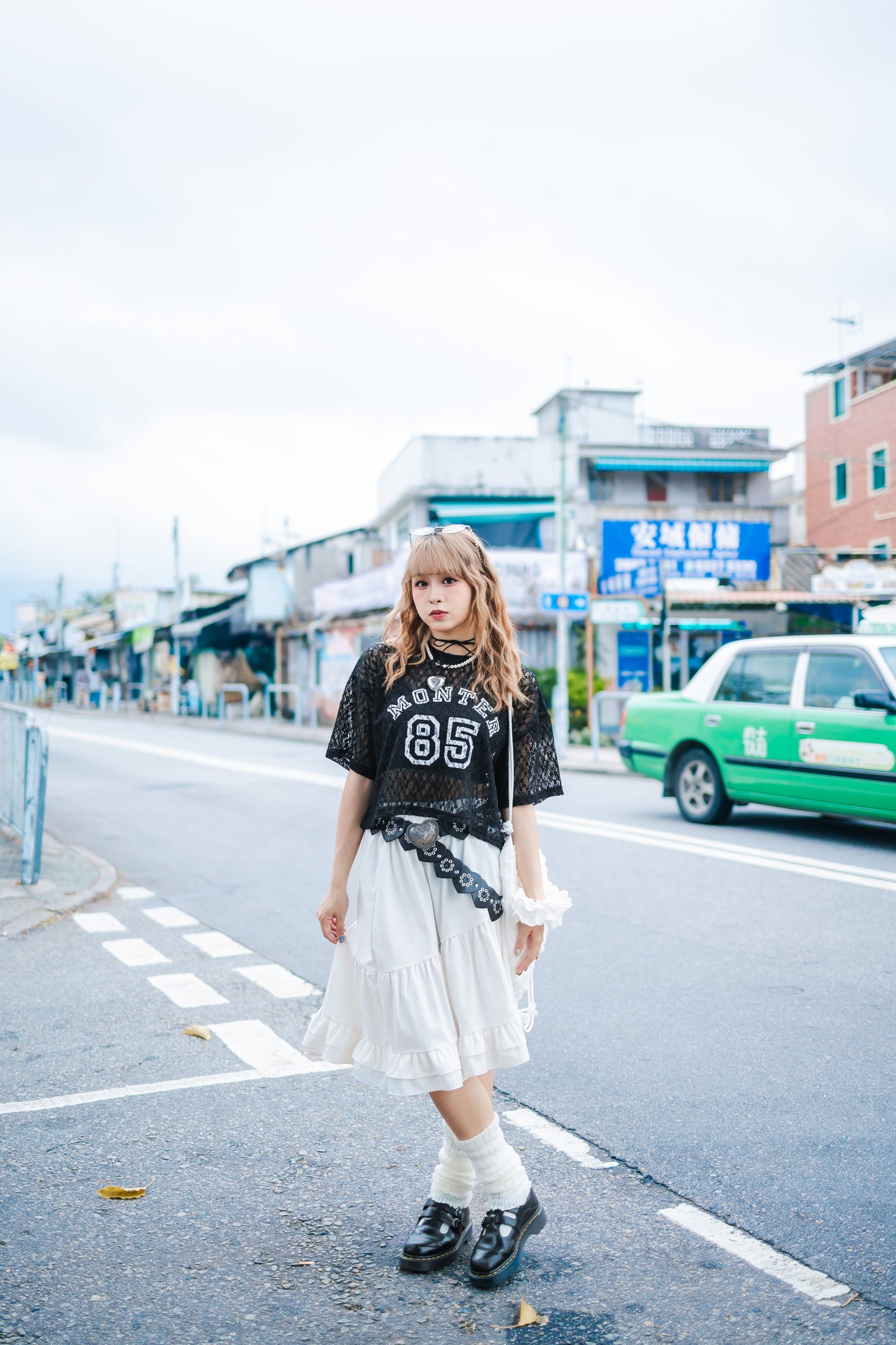 【門市熱賣款✨🖤】波浪橡筋不規則裙