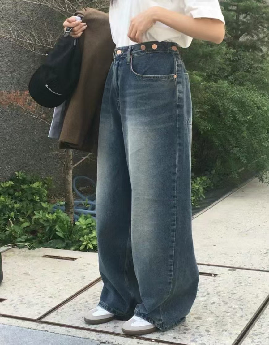 寬鬆直筒牛仔褲👖