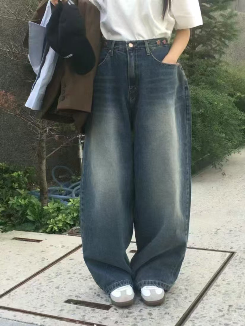 寬鬆直筒牛仔褲👖