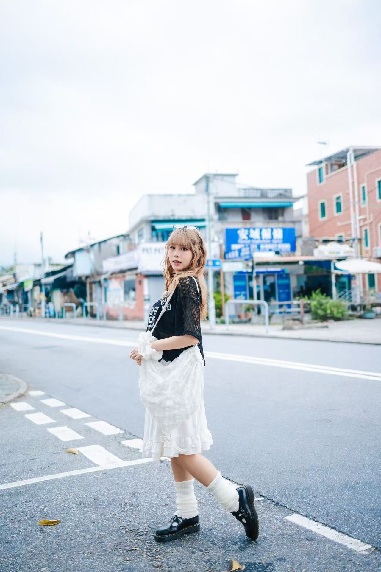 【門市熱賣款✨🖤】波浪橡筋不規則裙