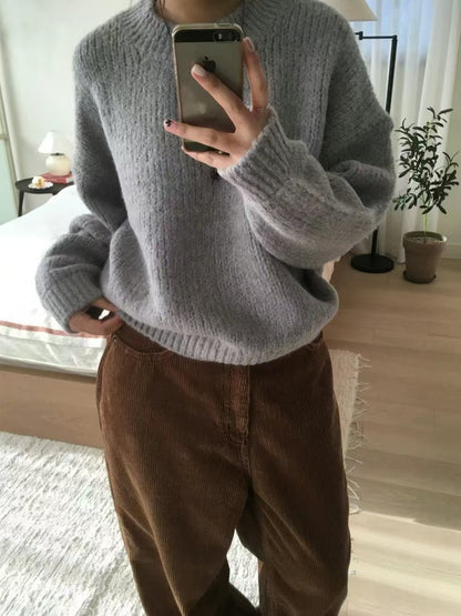 簡約套頭毛衣🎧