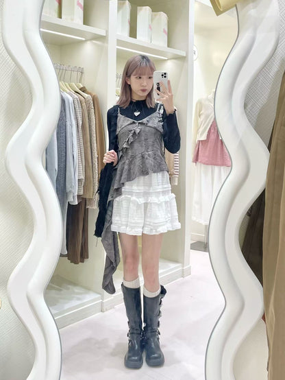 簡約百搭上衣搭短裙💐