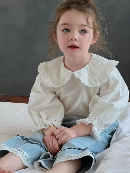 荷葉領長袖上衣🍑