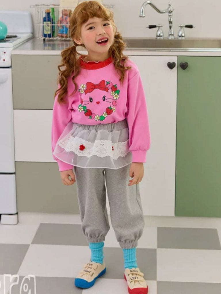 圓領貓貓印花衛衣🎡