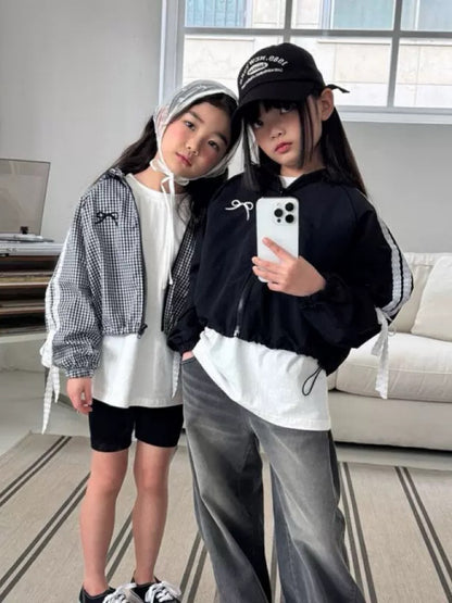 立領蕾絲綁帶外套🎀