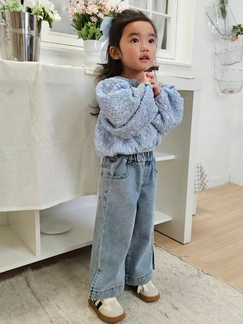 鬆緊牛仔長褲🔖