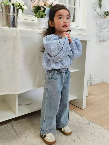 鬆緊牛仔長褲🔖