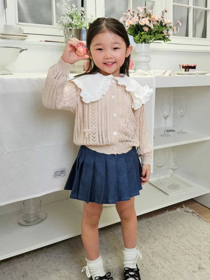 針織鏤空扣鈕毛衣🧶